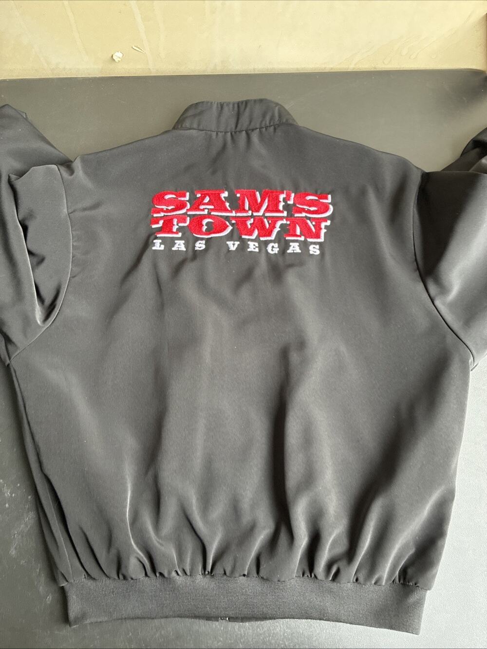Vintage Sam’s Town Casino Men's Las Vegas 1990s Winner black BOMBER JACKET large